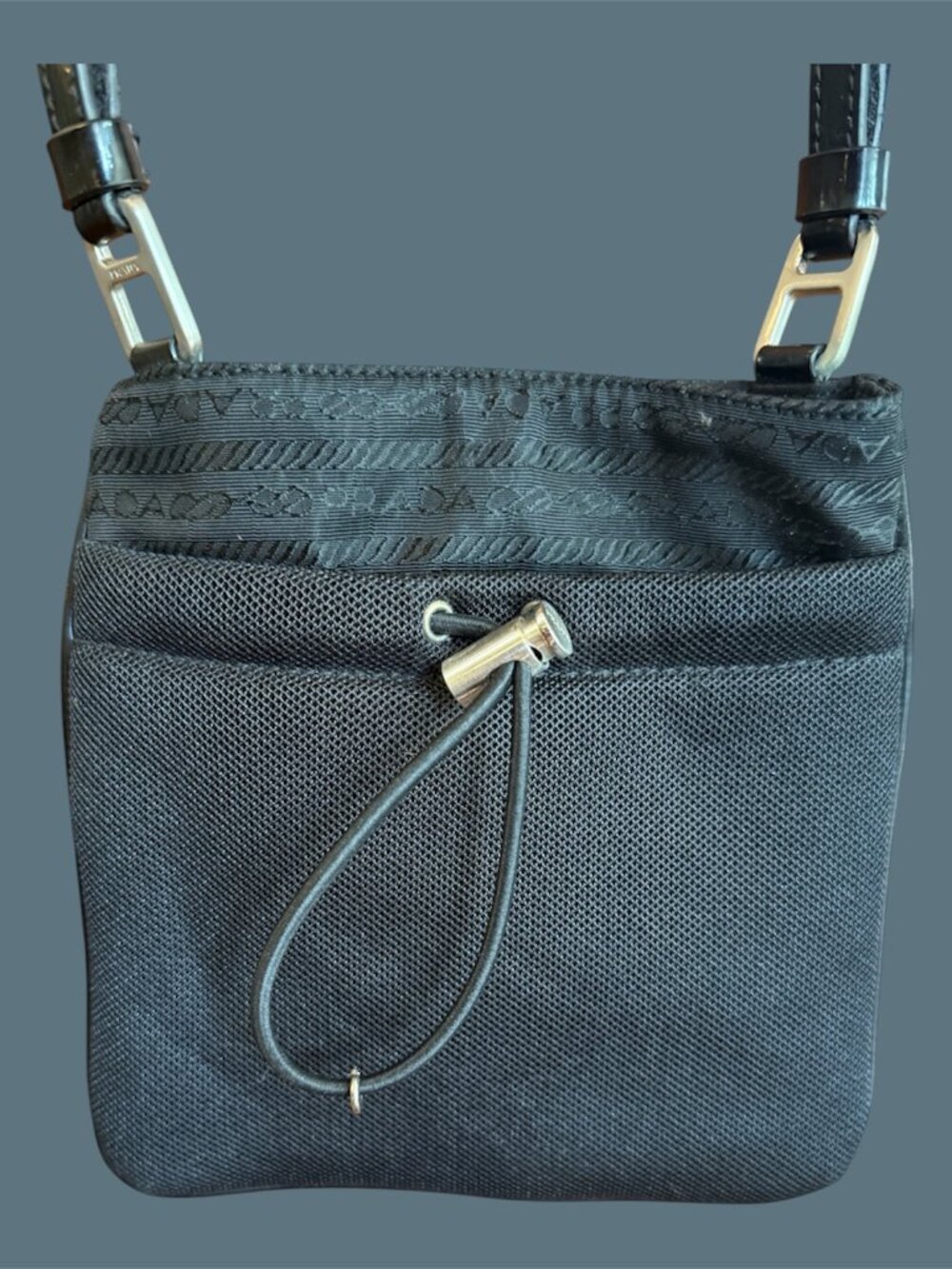 Prada Tessuto Nero small Nylon and Leather bag